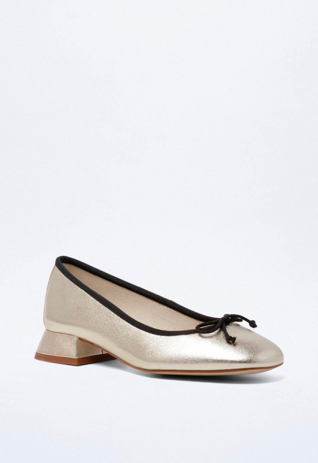 Zapato manoletina de mujer platino GLO vieli