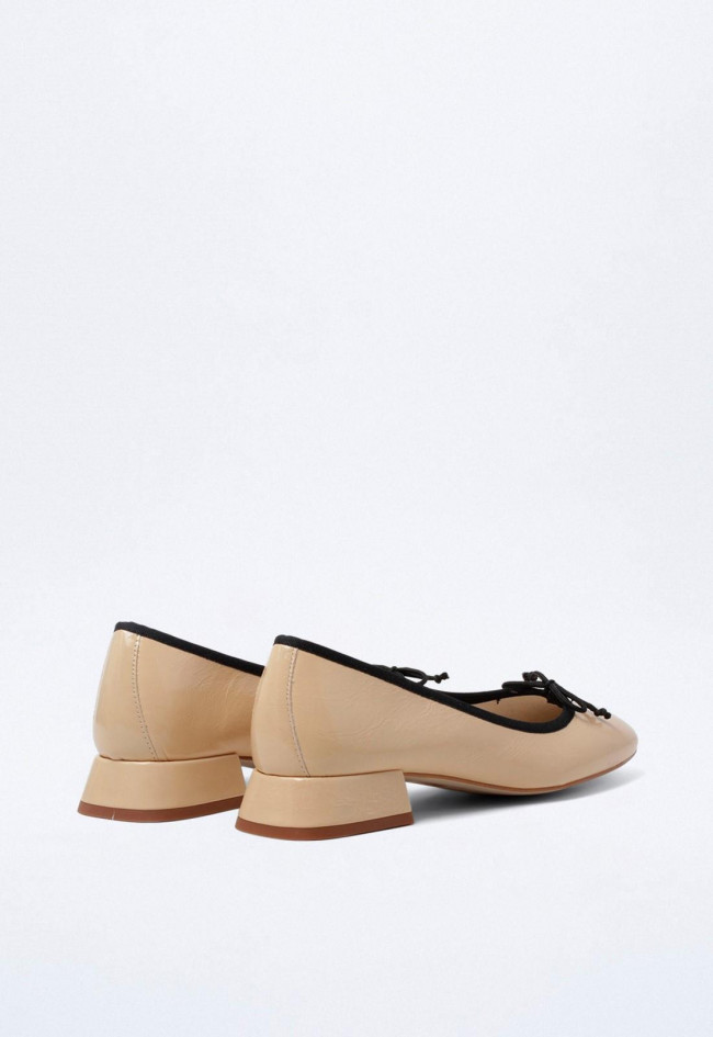 Zapato manoletina de mujer nudé  vieli