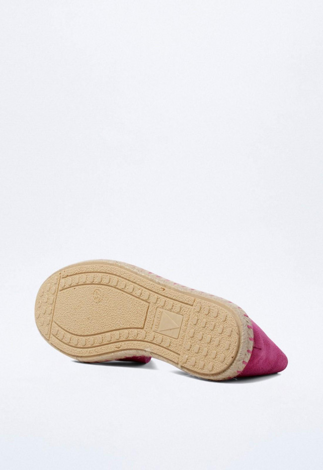 Alpargata de mujer fucsia Verbenas carmen