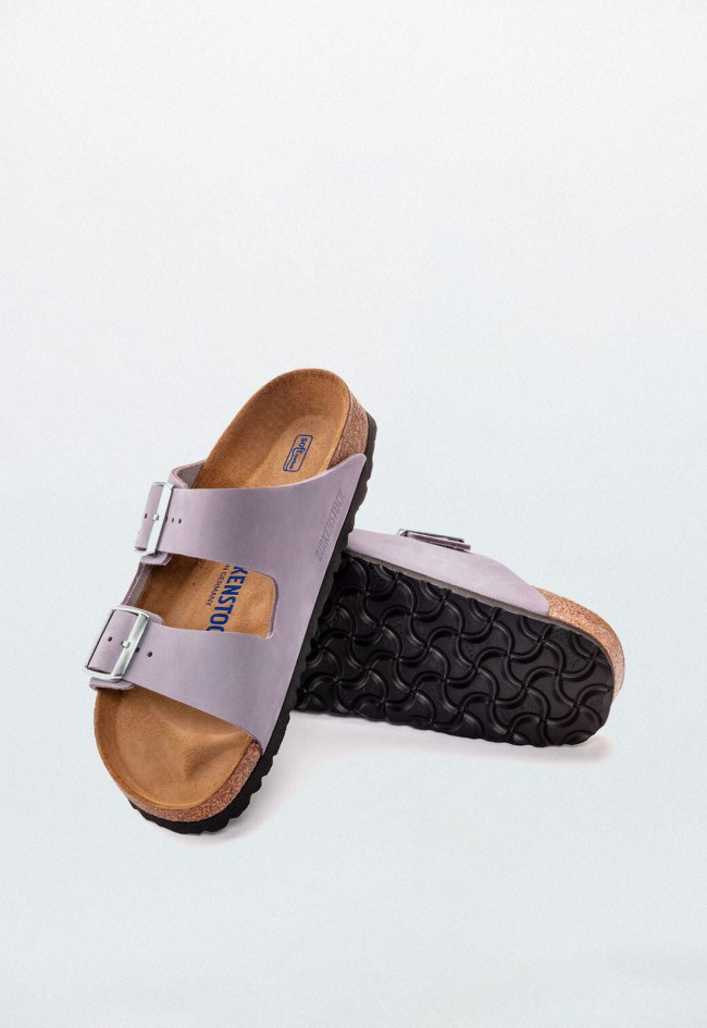 Sandalia de mujer lila Birkenstock arizona sfb nu