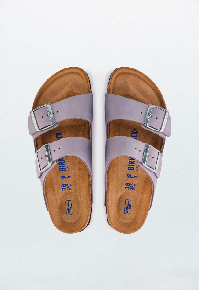 Sandalia de mujer lila Birkenstock arizona sfb nu