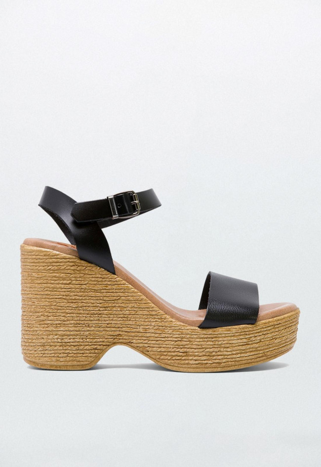 Sandalia Yute de mujer negro Porronet 2992