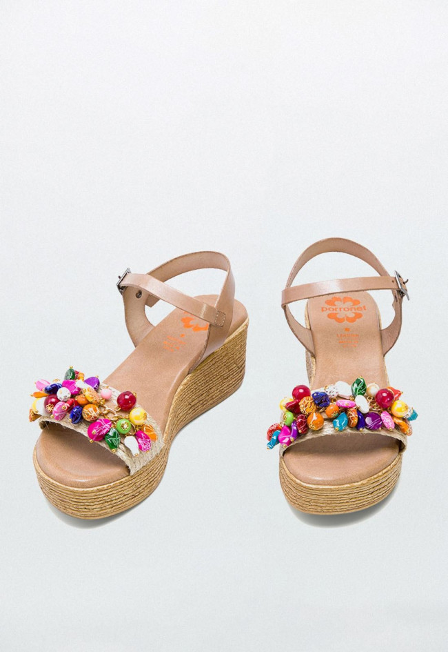 Sandalia de mujer taupe Porronet 2965