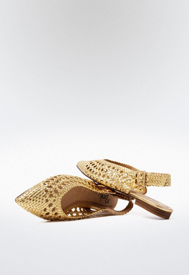 Zapato de mujer oro Why Pink? m3176