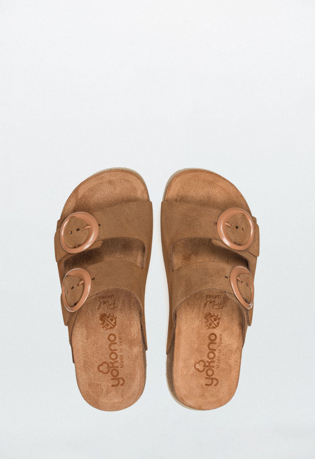 Sandalia de plataforma Velez 003 cuero