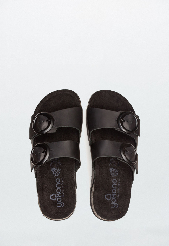 Sandalia de plataforma Velez 003 negro