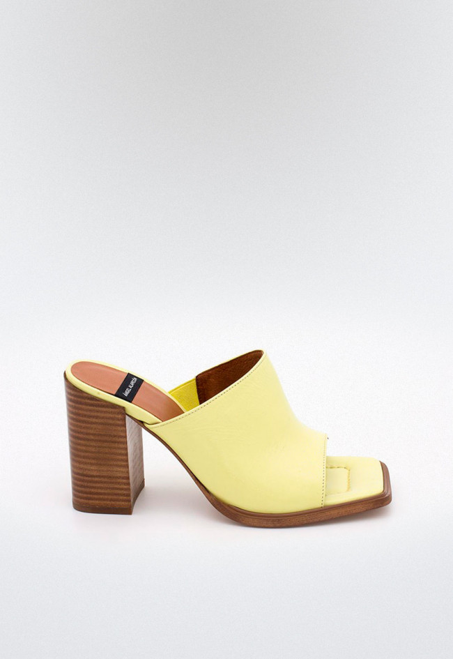 ABBA - Mule de tacón ancho y alto