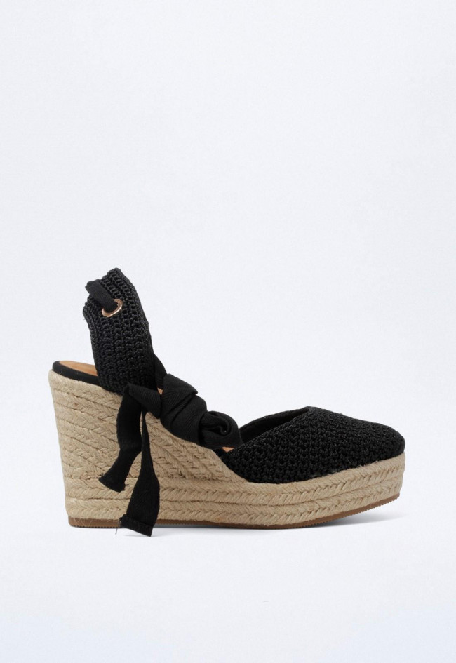 Alpargata de mujer negro Why Pink? m3355
