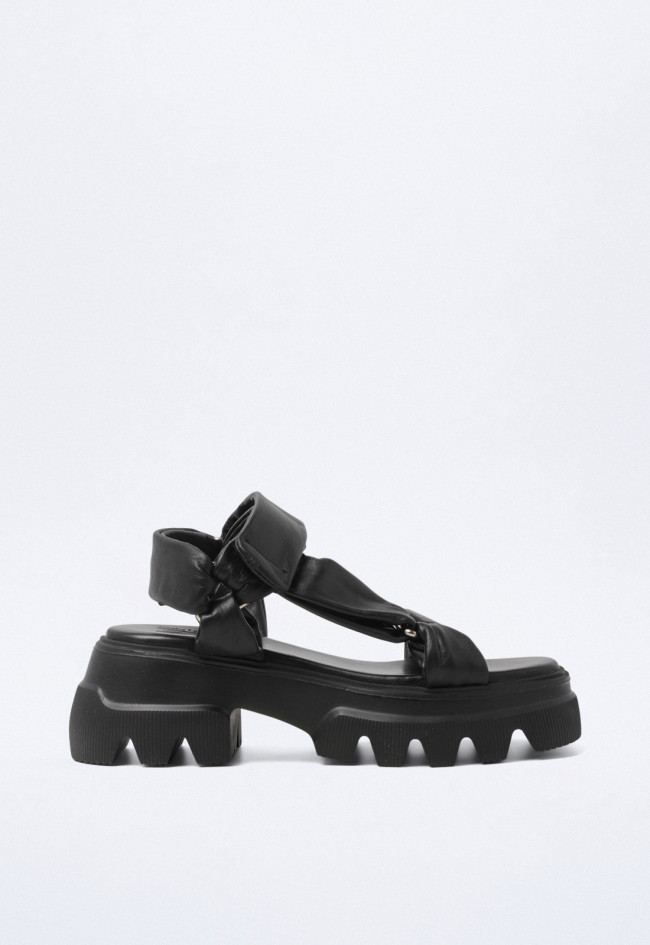 Sandalia de mujer negro festa 13