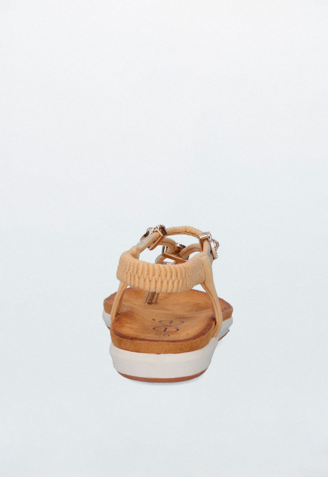 Sandalia de mujer beige EXE f8043-ex10