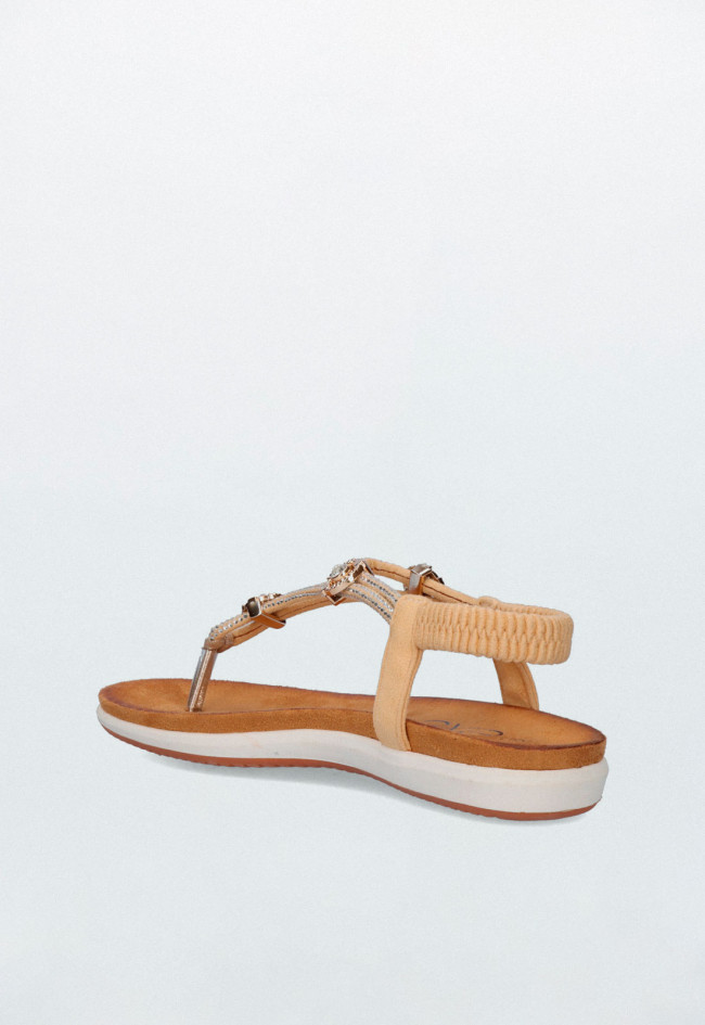 Sandalia de mujer beige EXE f8043-ex10