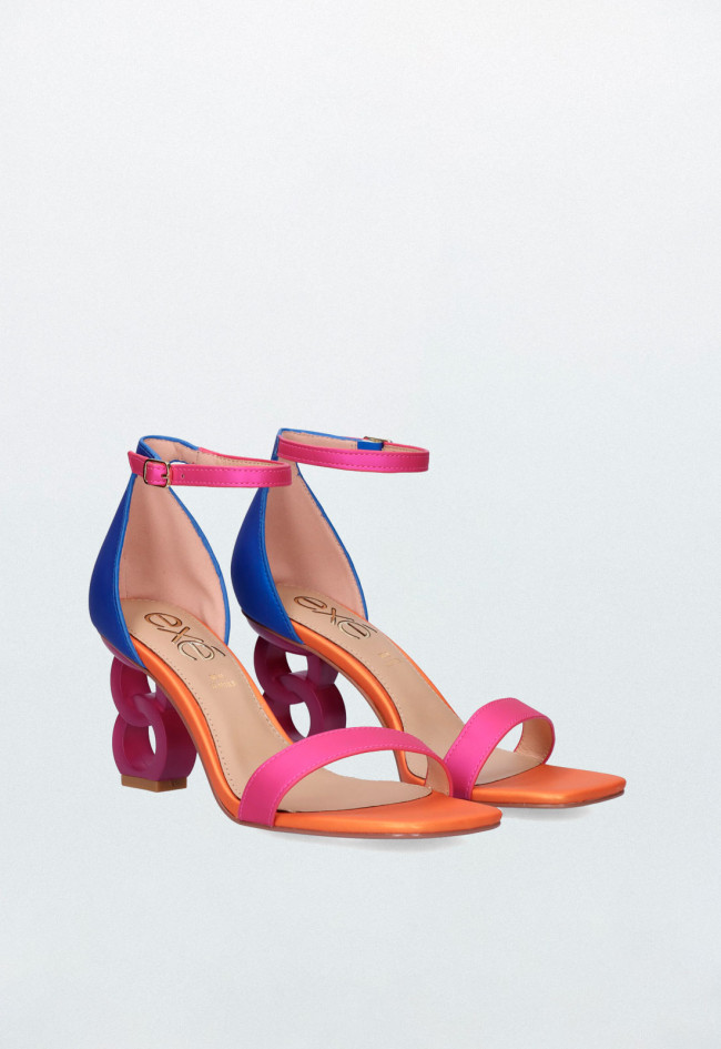 Sandalia de mujer multicolor EXE lilian-055