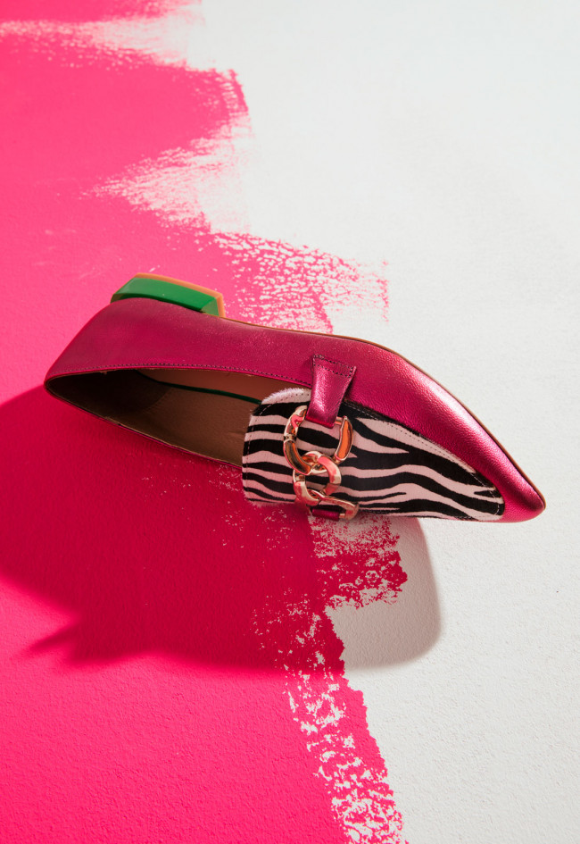 Zapato de mujer fucsia Glo mickey