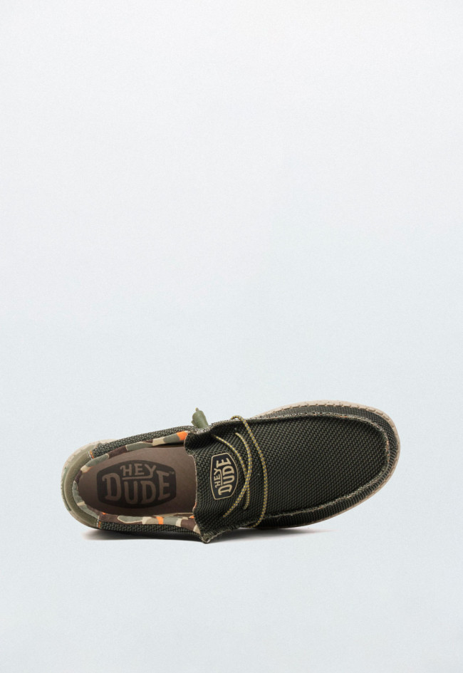 Mocasín de hombre kaki Dude wally sox