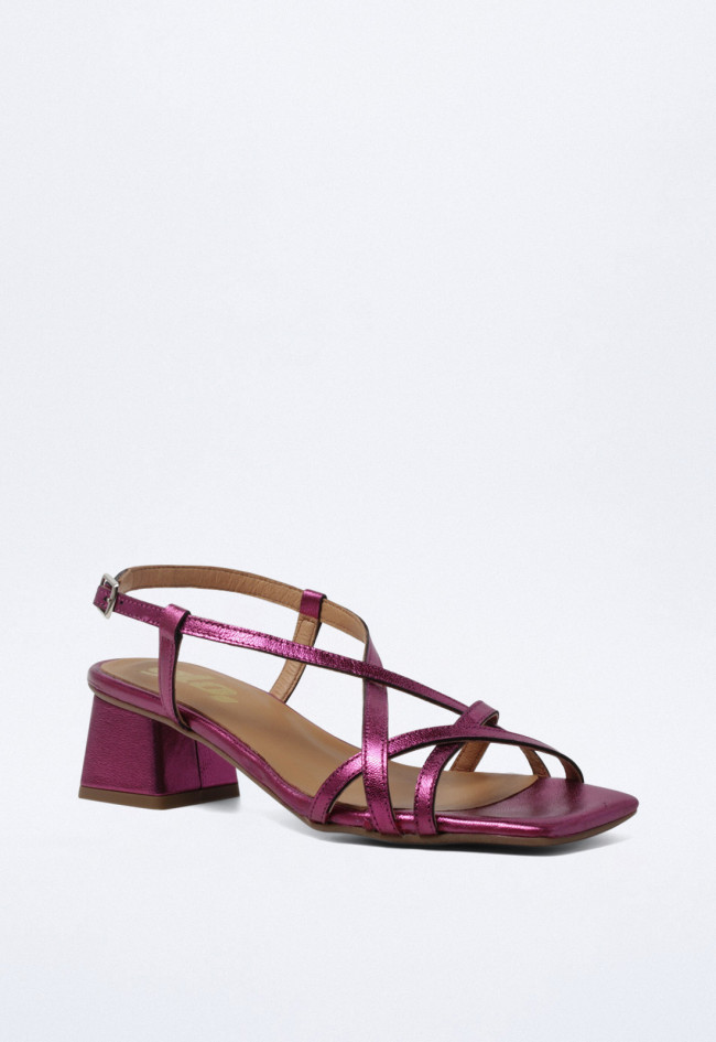 Sandalia de mujer fucsia Glo 27493