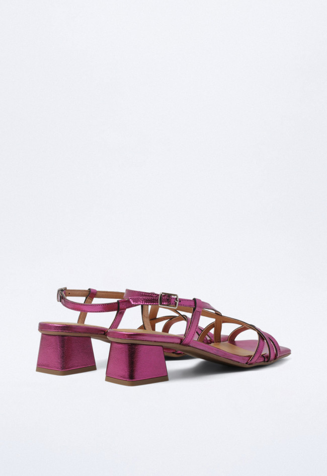 Sandalia de mujer fucsia Glo 27493