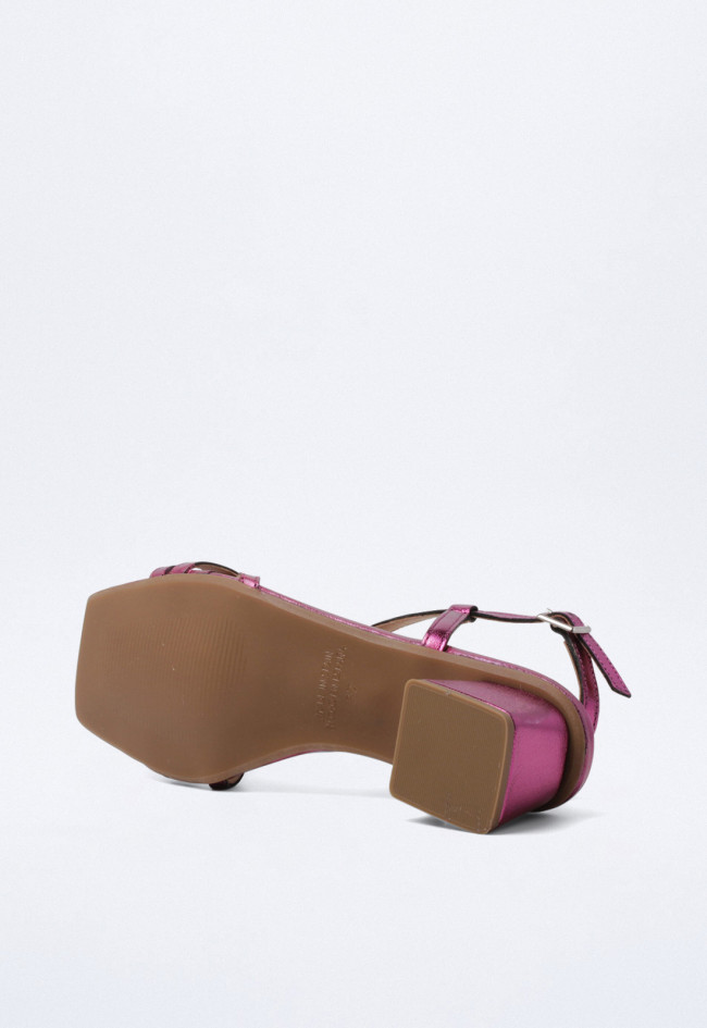 Sandalia de mujer fucsia Glo 27493