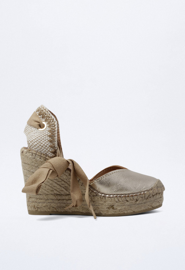 Alpargata de mujer platino Glo d405509