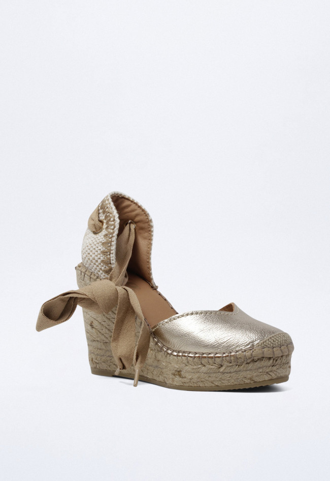 Alpargata de mujer platino Glo d405509