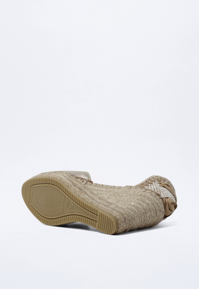 Alpargata de mujer platino Glo d405509