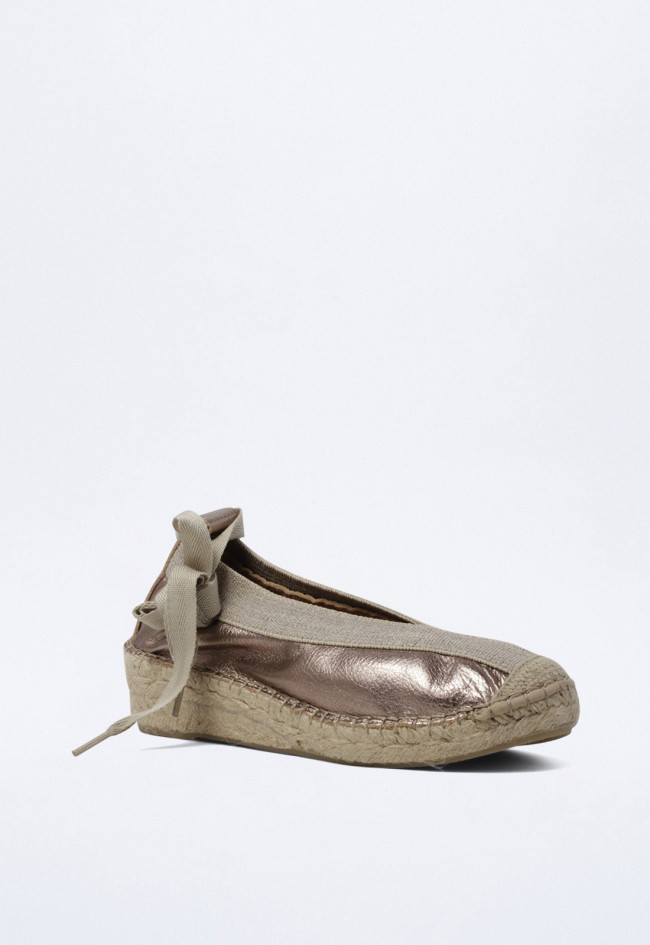 Alpargata de mujer platino Glo m125500