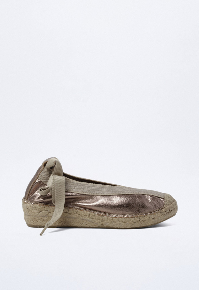 Alpargata de mujer platino Glo m125500