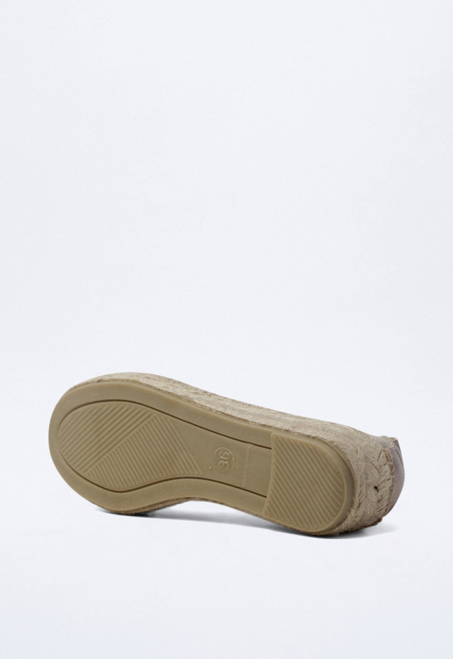 Alpargata de mujer platino Glo m125500
