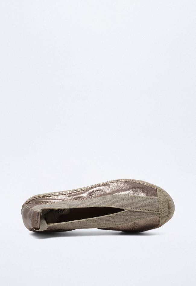 Alpargata de mujer platino Glo m125500