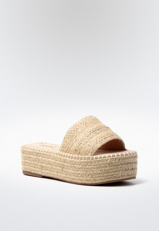 Sandalia esparto de mujer beige VAS 17-466 vas