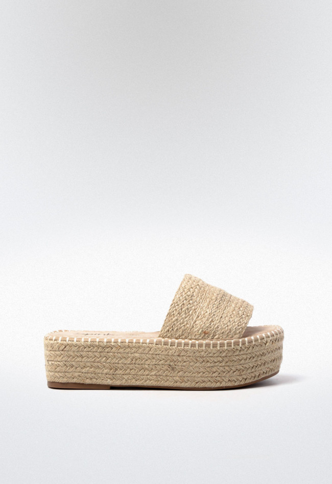 Sandalia esparto de mujer beige VAS 17-466 vas