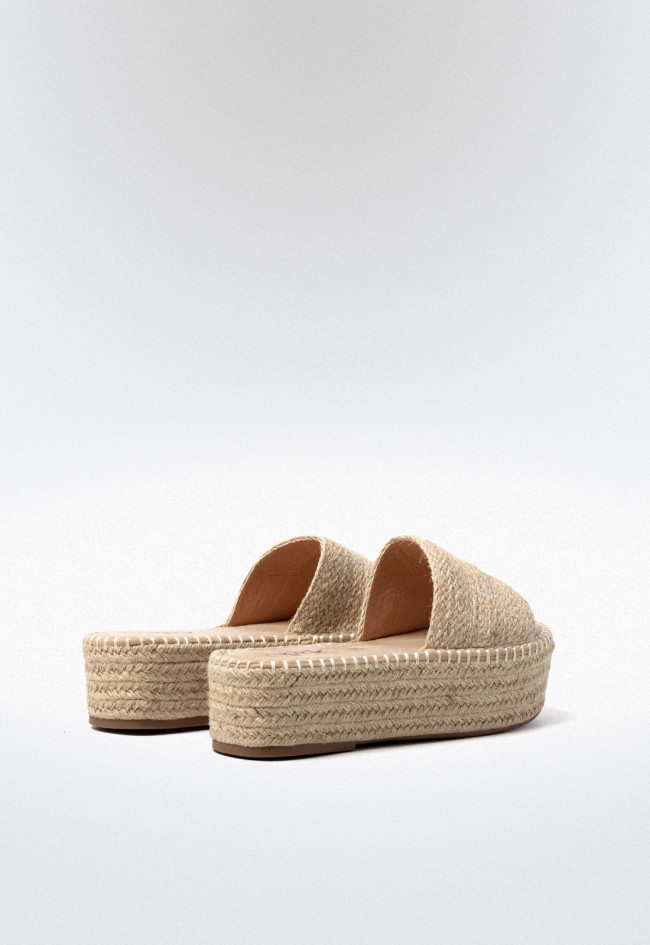 Sandalia esparto de mujer beige VAS 17-466 vas