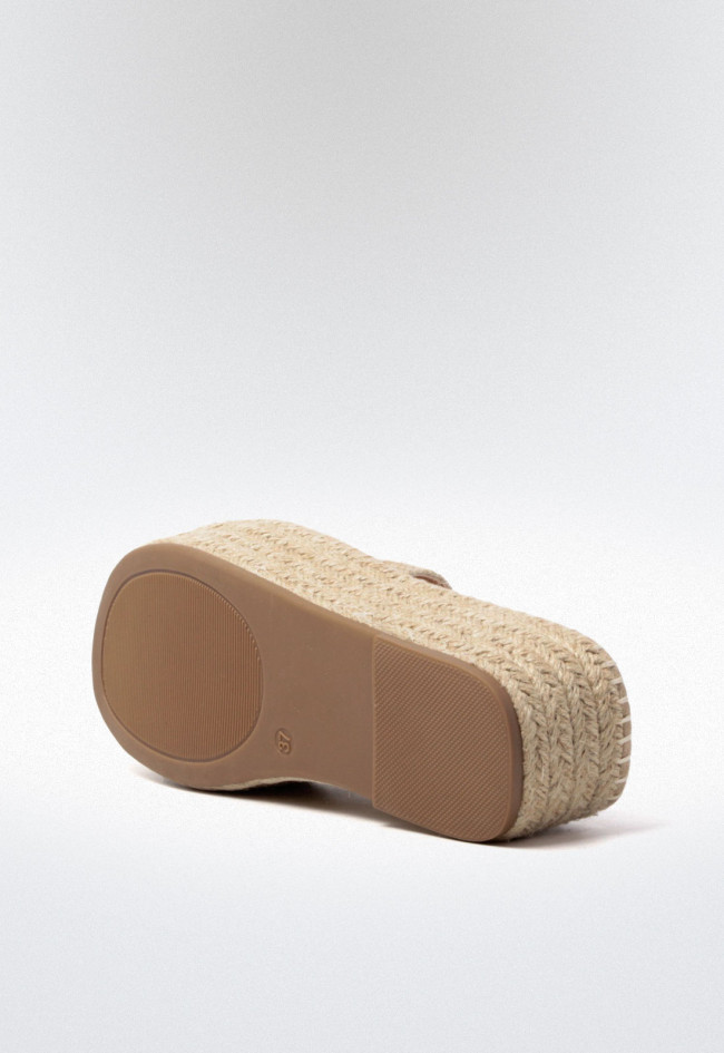 Sandalia esparto de mujer beige VAS 17-466 vas