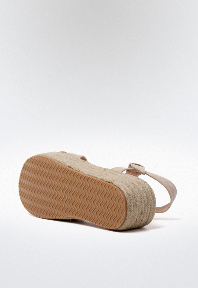 Sandalia esparto de mujer beige VAS 65-689