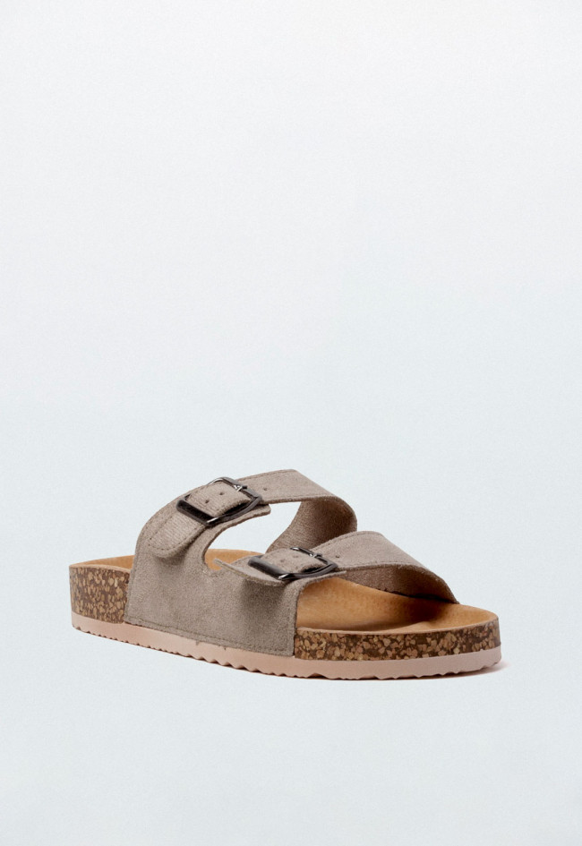 Sandalia bio de mujer beige Why Pink? 27-377