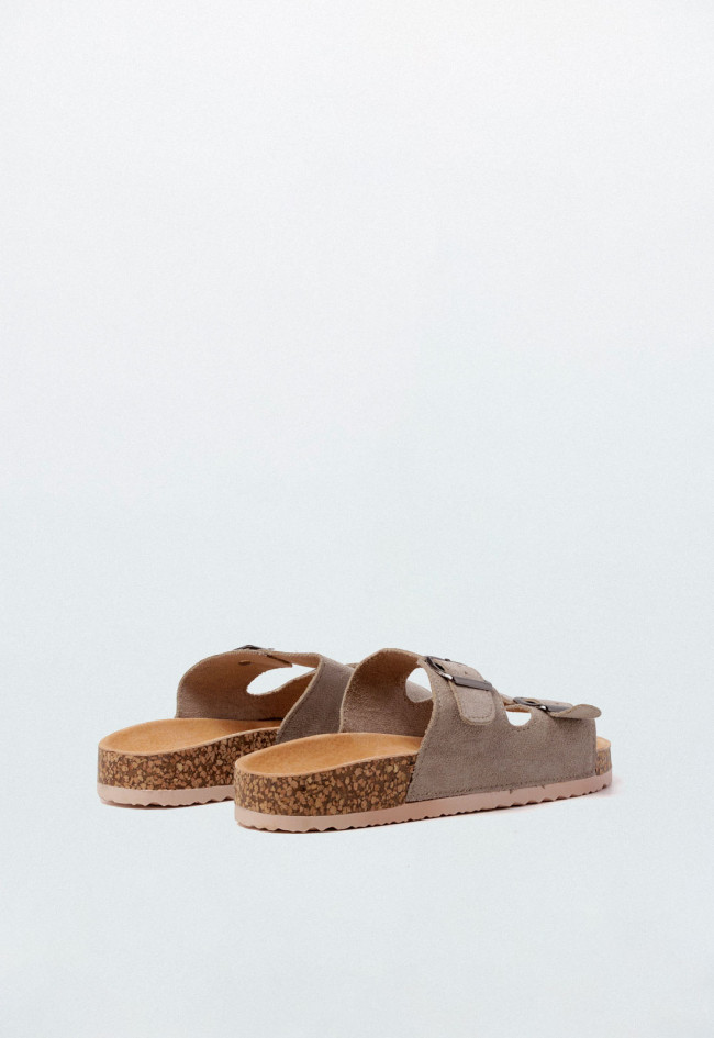 Sandalia bio de mujer beige Why Pink? 27-377