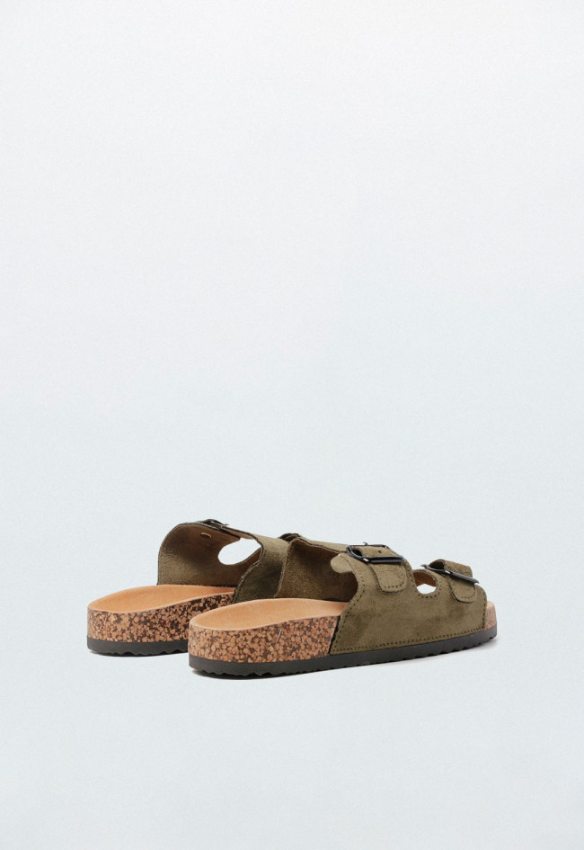 Sandalia bio de mujer kaki Why Pink? 27-377