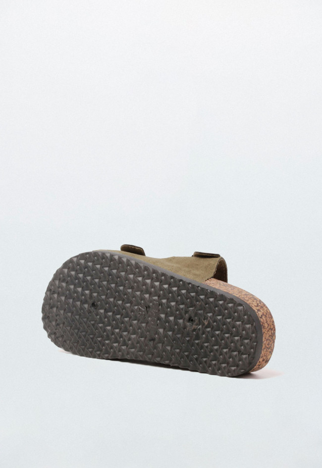 Sandalia bio de mujer kaki Why Pink? 27-377