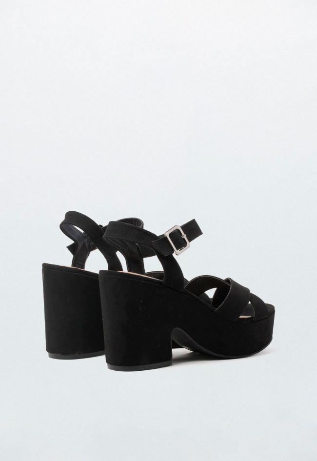 Sandalia de mujer negro VAS 17-221