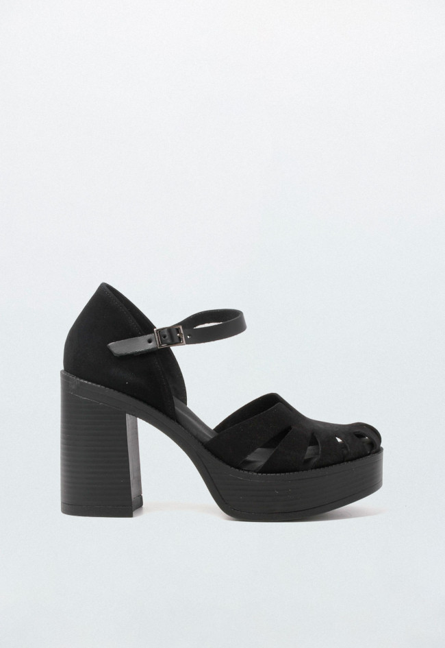 Sandalia de mujer negro Porronet 2387