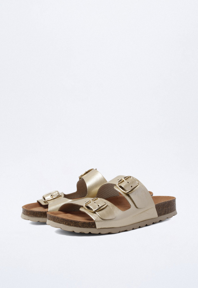 Sandalia de mujer oro VAS 11096