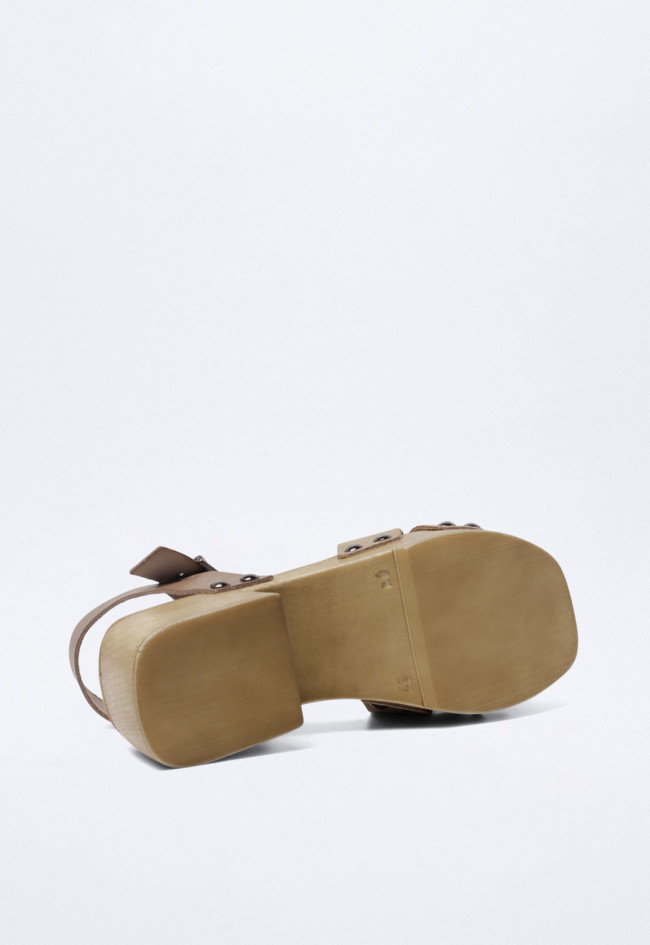 Sandalia de mujer taupe Porronet 2987