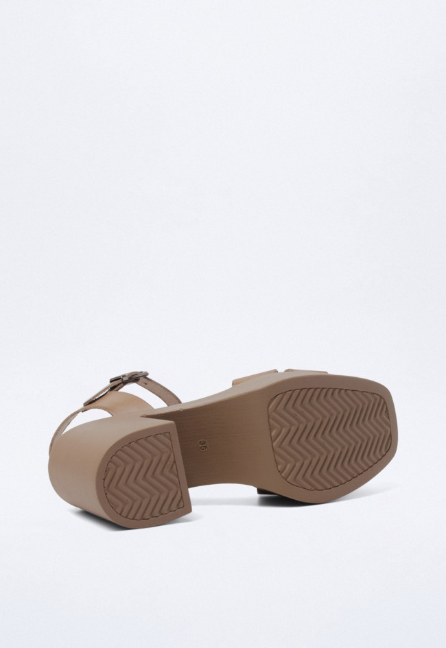 Sandalia de mujer taupe Porronet 2920