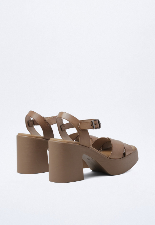 Sandalia de mujer taupe Porronet 2920