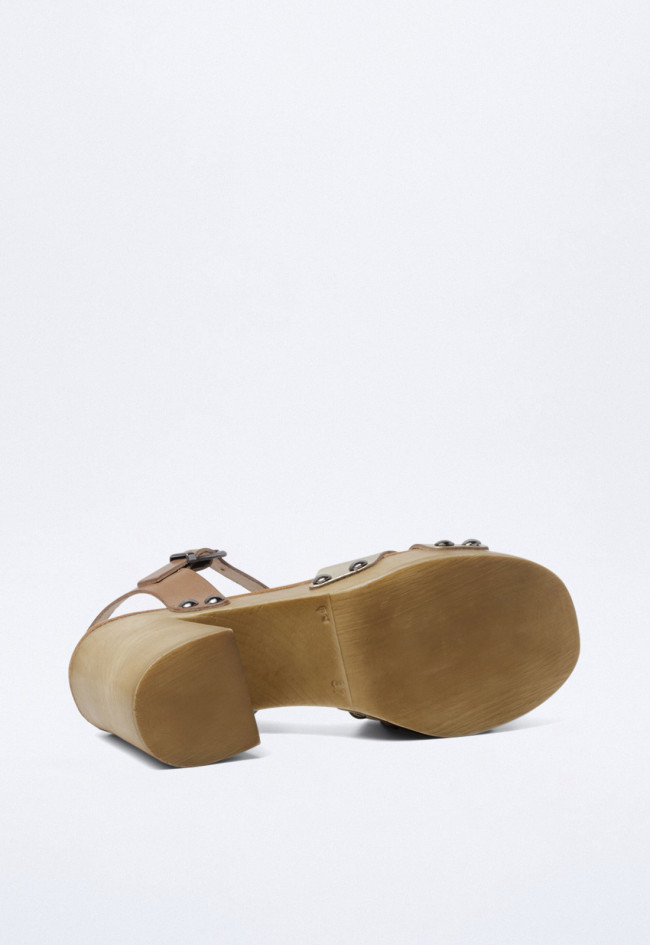 Sandalia de mujer platino Porronet 2923