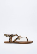 Sandalia de mujer leopardo VAS 981007