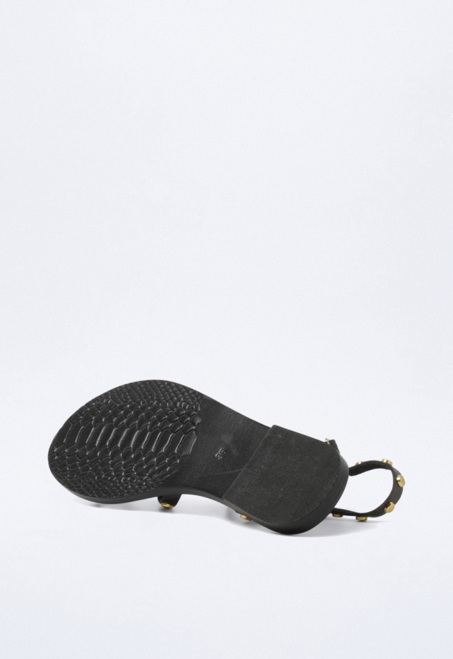 Sandalia tachas de mujer negro VAS rsp-9346