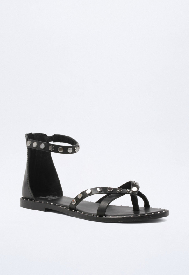 Sandalia tachas de mujer negro VAS rsp-6497