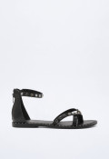 Sandalia tachas de mujer negro VAS rsp-6497