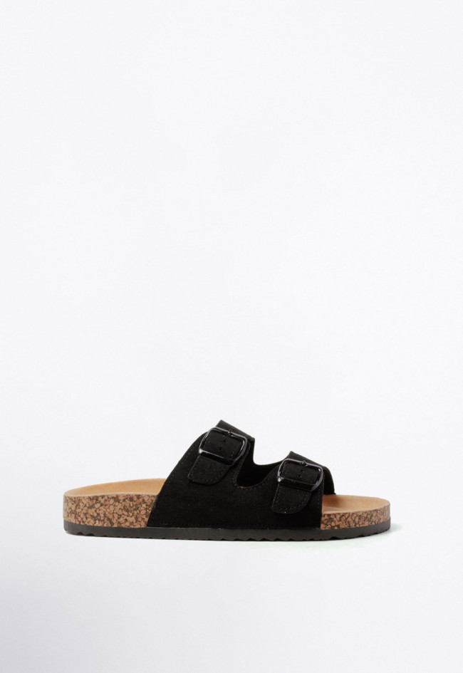 Sandalia bio de mujer negro VAS 27-377