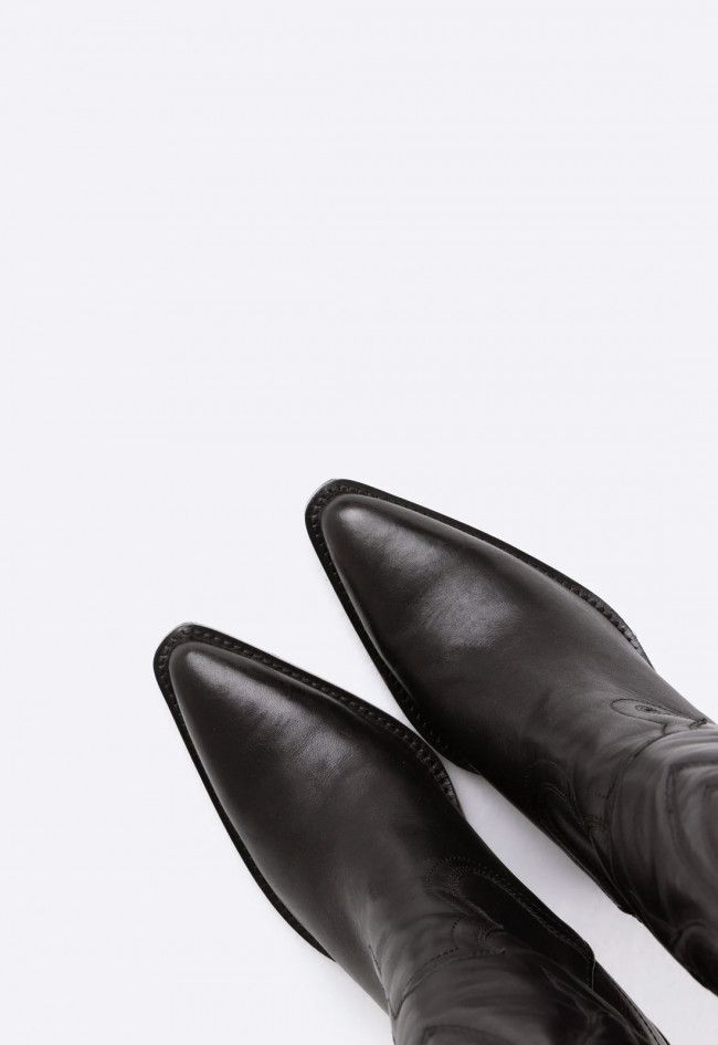 Bota cowboy de mujer negro Bronx new-kole